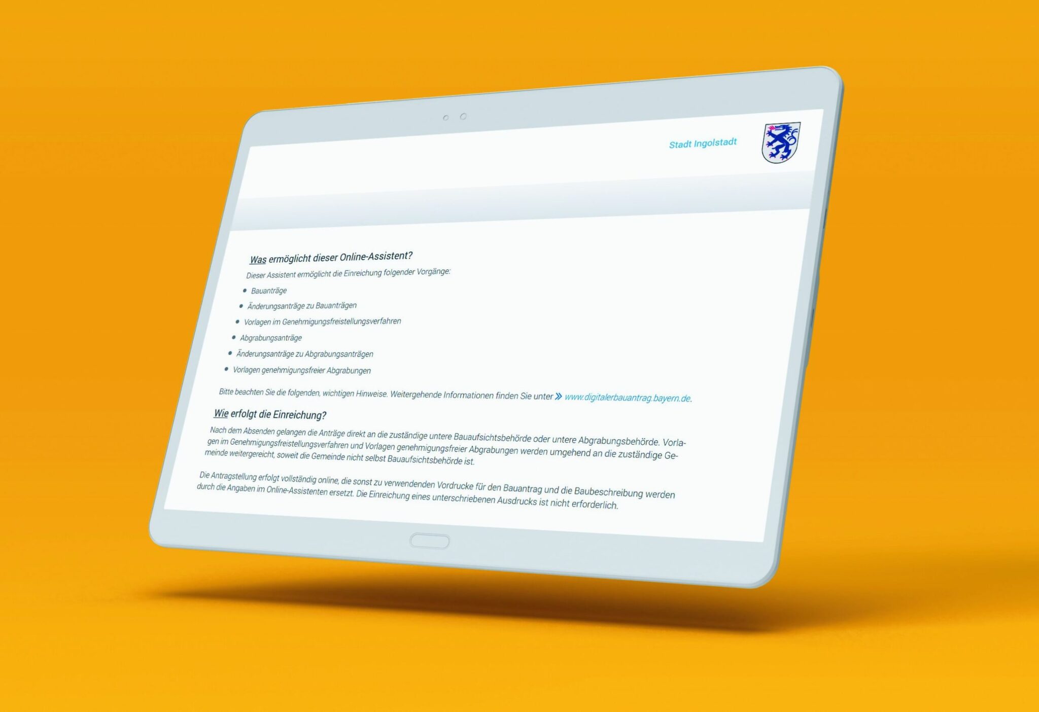 Stadt Ingolstadt setzt auf den digitalen Bauantrag