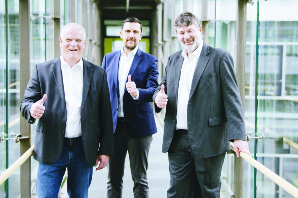 Die drei LOGEX-Geschäftsführer Steffen Mayer, Christoph Haub, Michael Hörtkorn