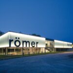 Das kelten römer museum manching in der Abenddämmerung