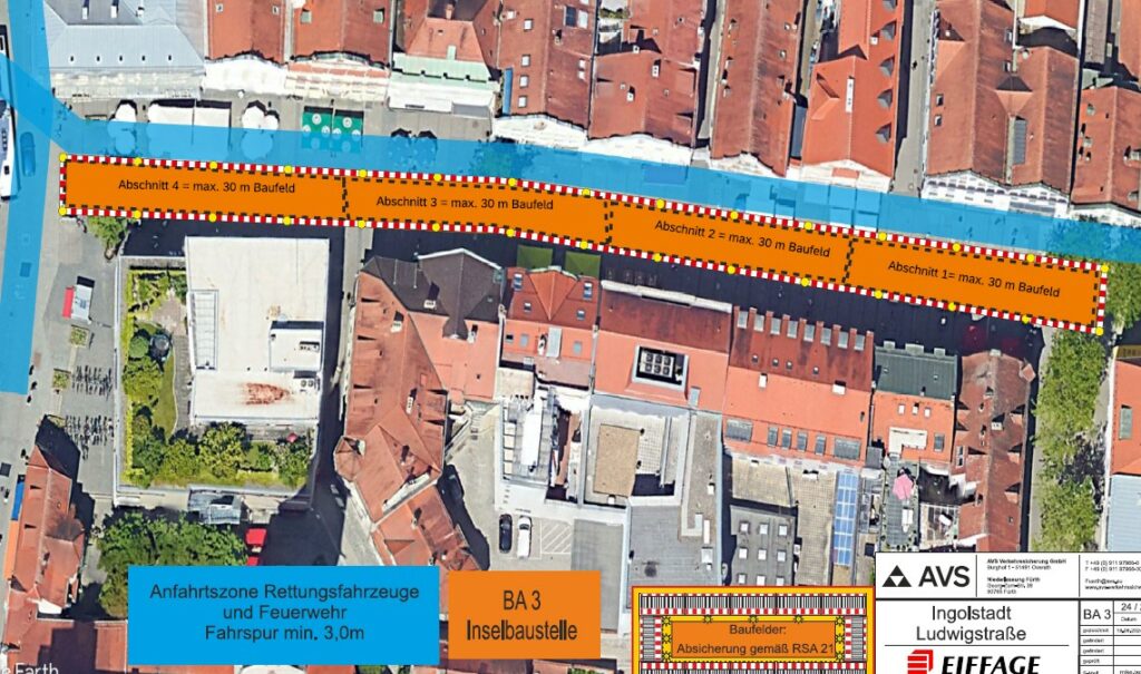 Neugestaltung der Fußgängerzone Ludwigstraße Bauabschnitt 3