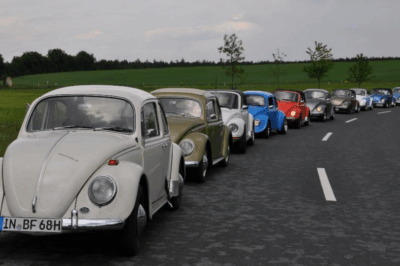 VW Käfer Ausfahrt