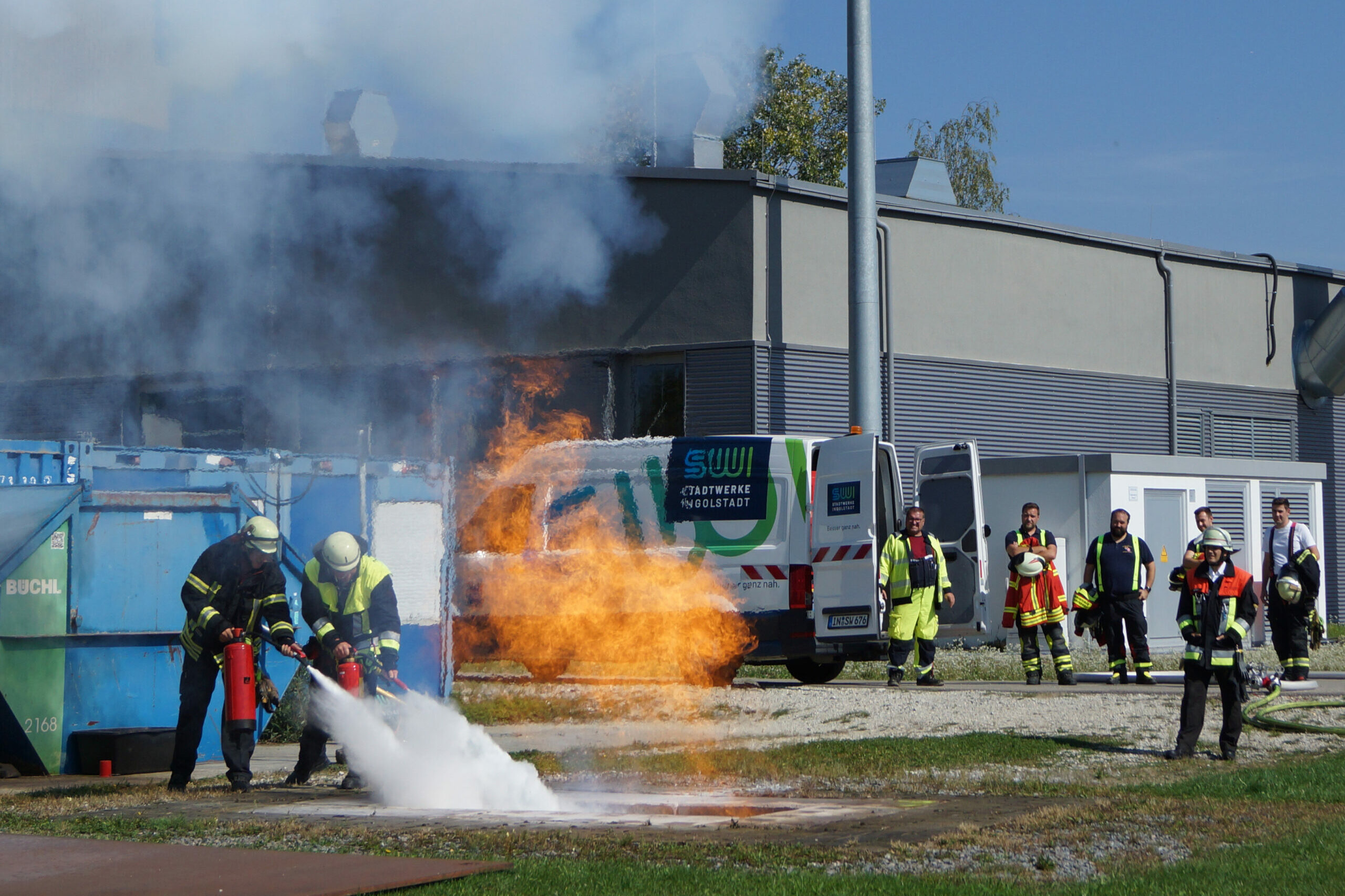 33 Feuerwehren üben bei den SWI