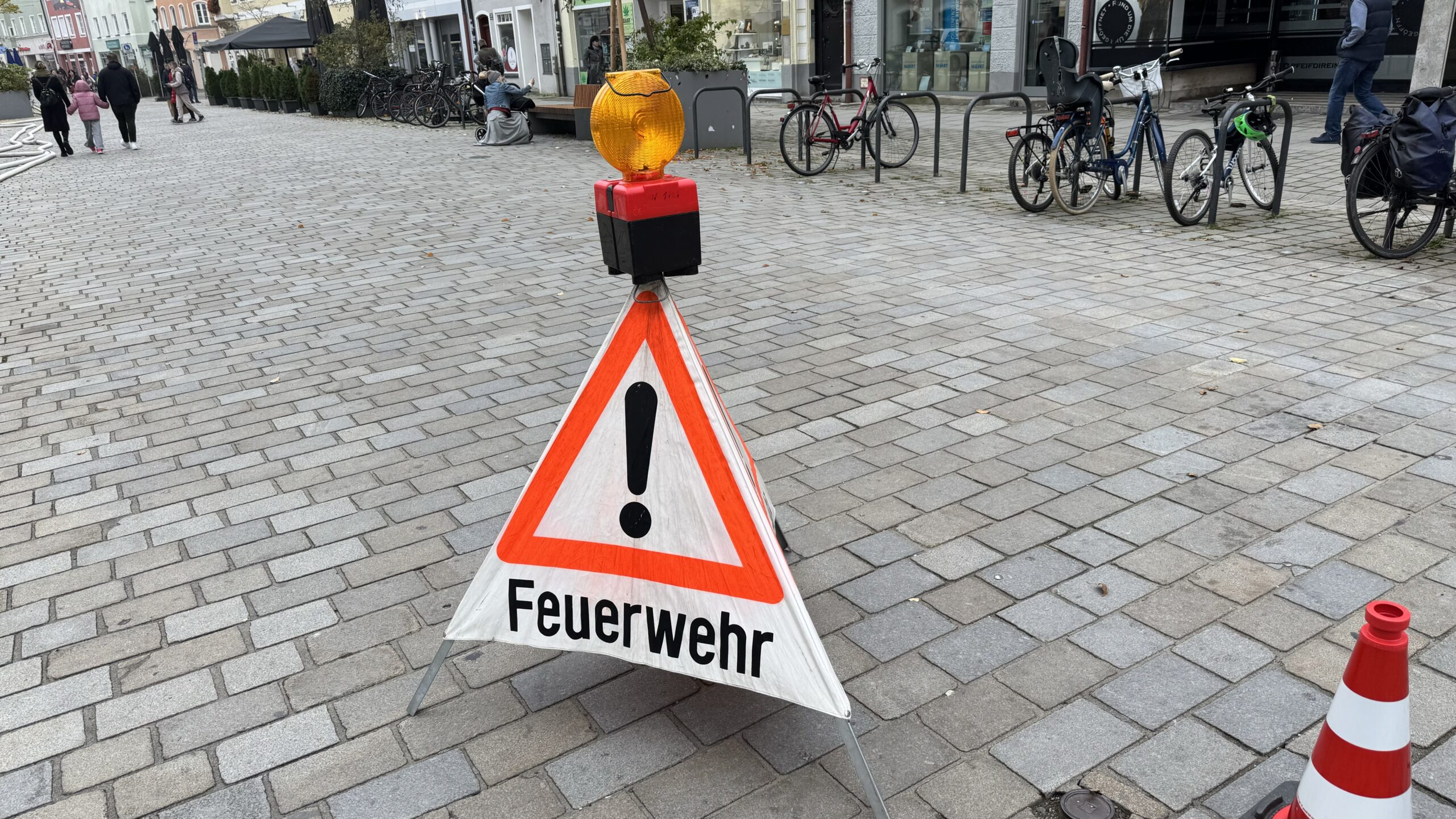 Übung der Feuerwehren