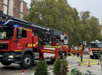 Übung der Feuerwehren