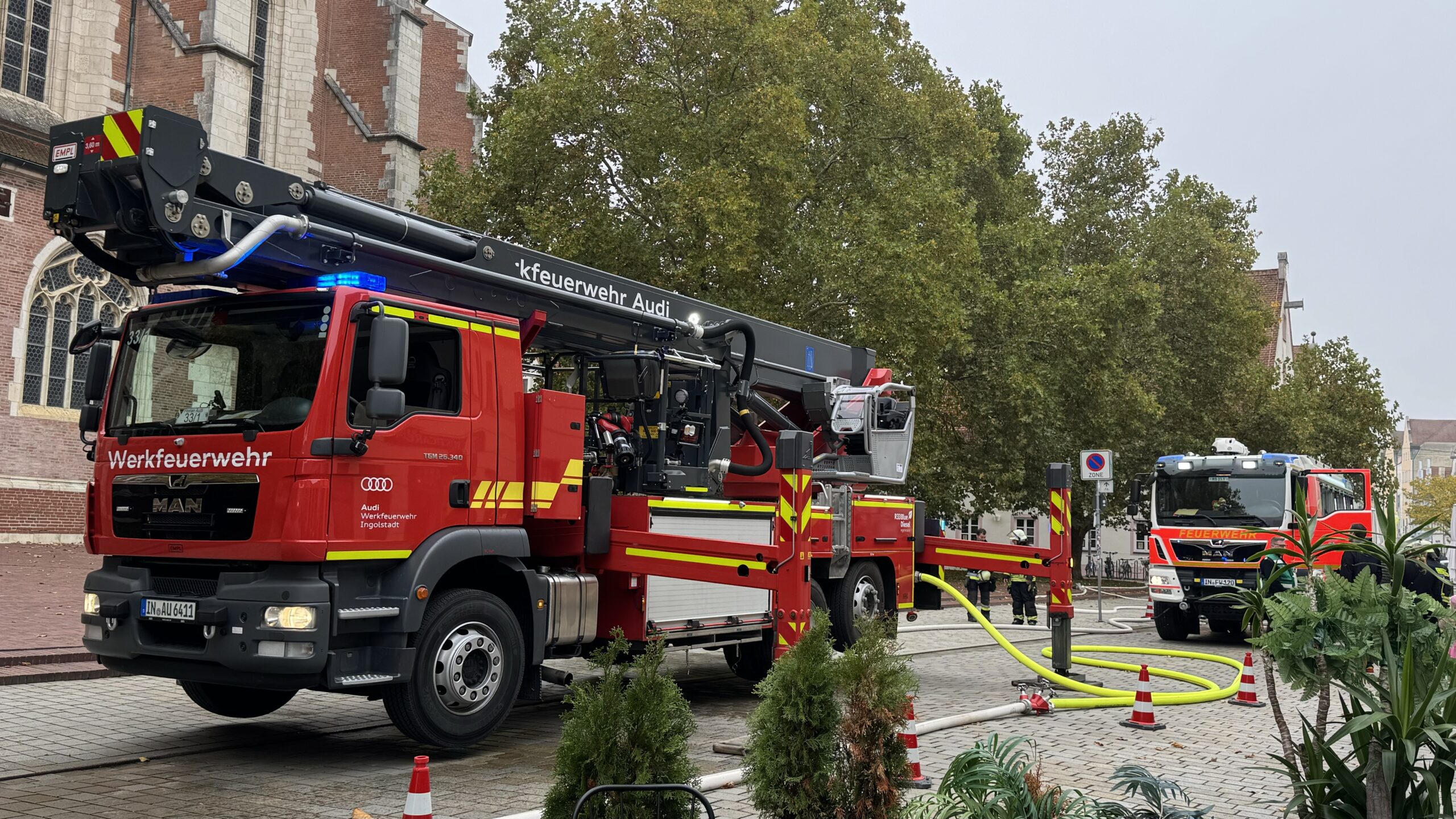 Übung der Feuerwehren