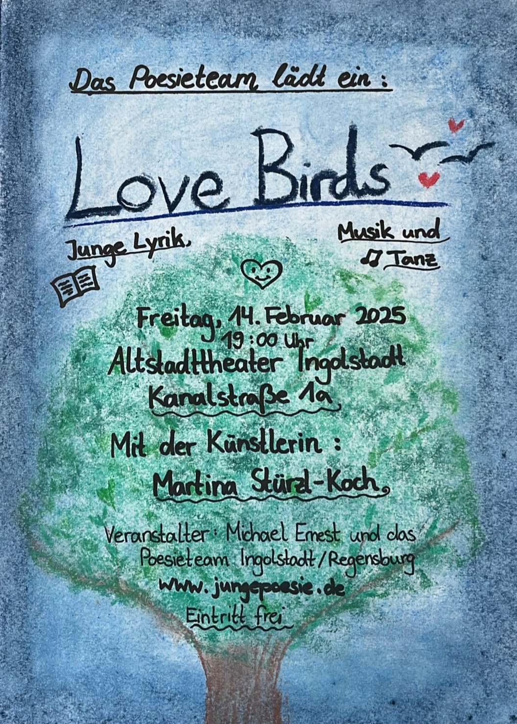 Plakat Love Birds neu