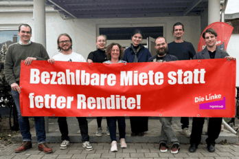 (von links nach rechts: Moritz Fuchs, Jan Windecker, Henrike Theling, Melihat Bal, Lina Schwarzott, Dominik Eigner, Christian Pauling, Valentin Förg – weitere Vorstandsmitglieder waren aufgrund terminlicher Überschneidungen nicht vor Ort)