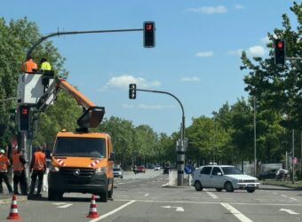 Umbau Ampelanlage Manchingerstraße