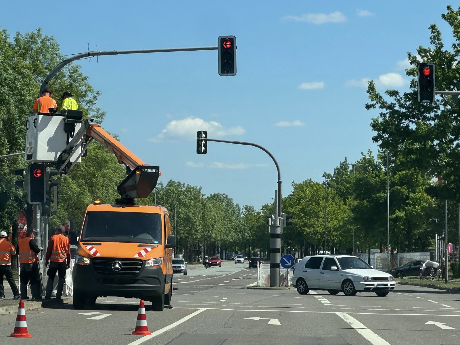 Umbau Ampelanlage Manchingerstraße
