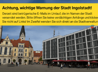 Vorsicht Betrug/Rathaus Ingolstadt