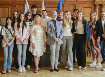 Gastschüler im Rathaus