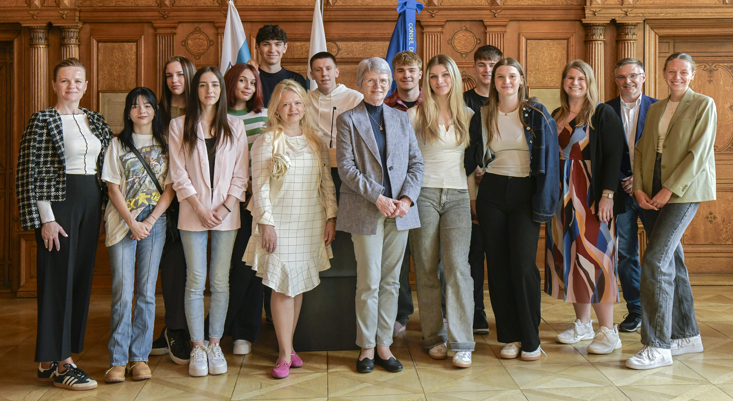 Gastschüler im Rathaus