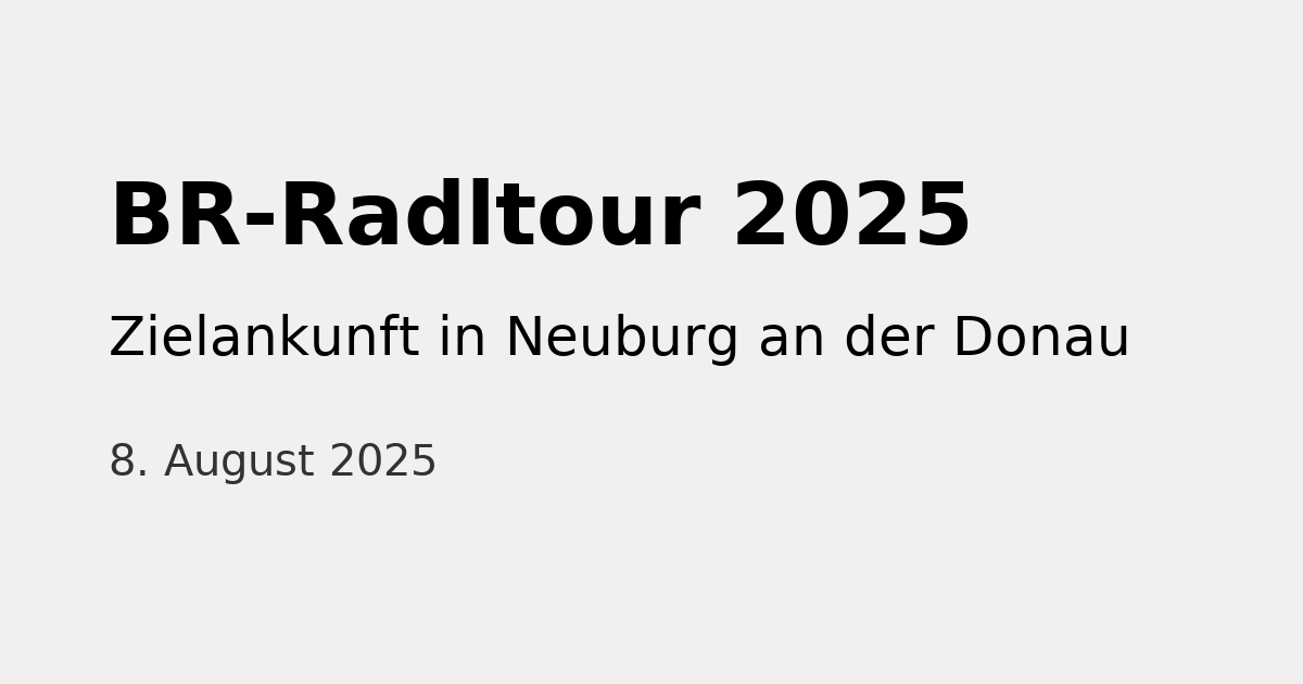 BR Radtour