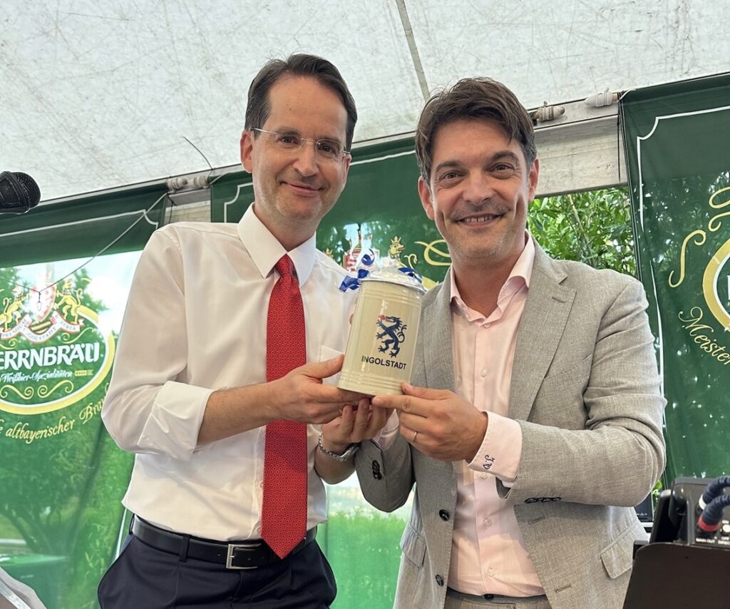 OB Dr. Michael Kern und Bürgermeister Jérôme Viaud - Grasse