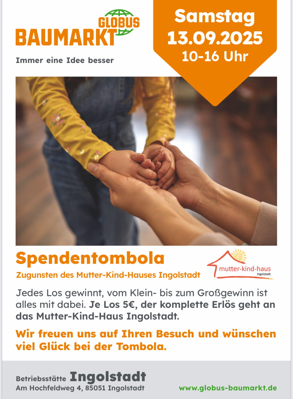 Globus Baumarkt/Spendentombola
