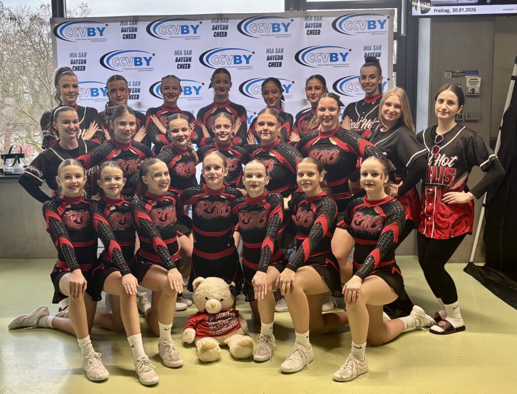 Team Smoke auf der bayerischen Landesmeisterschaft im Dezember 2025 – Quelle: Heidi Meier, Red Hot Chilis