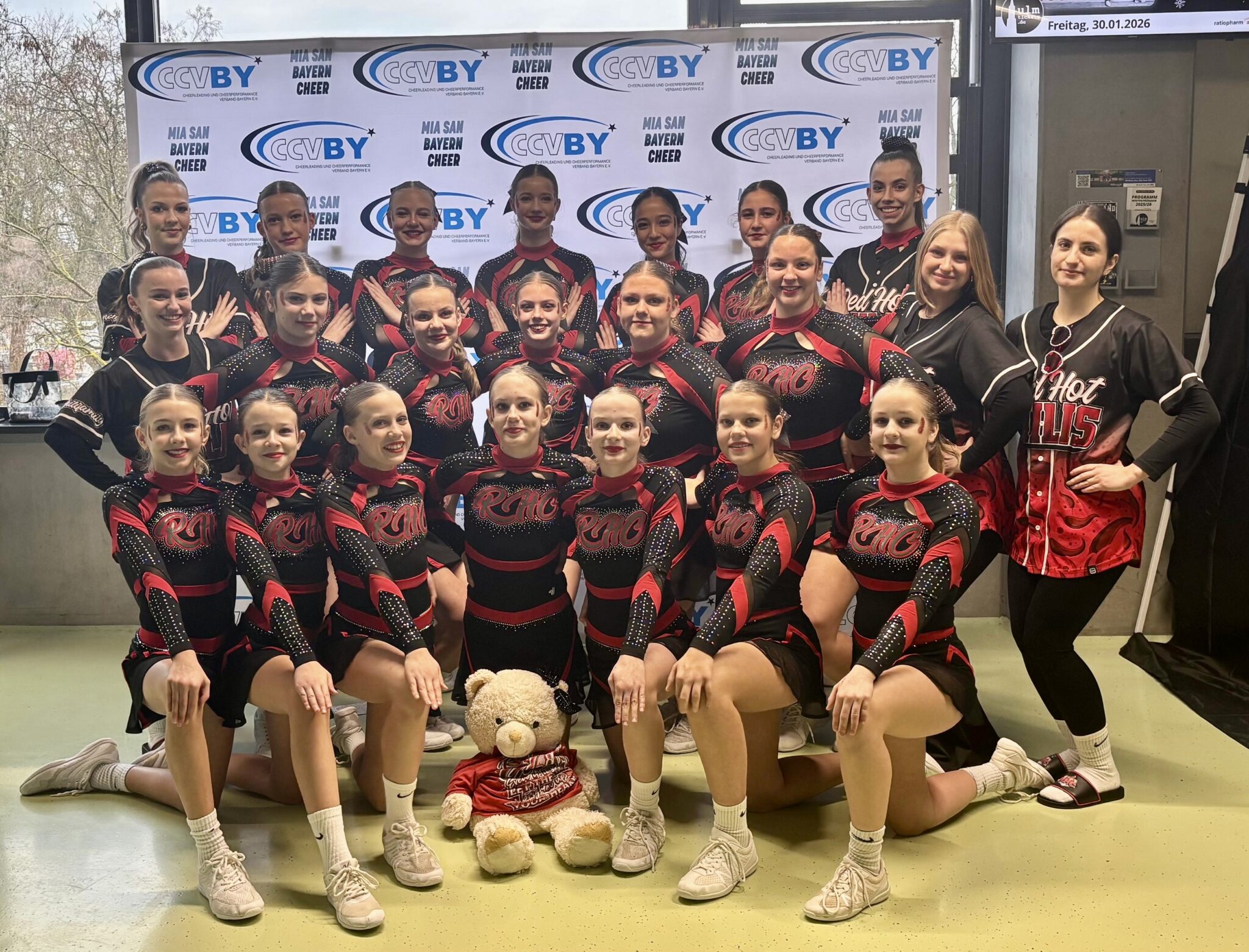 Team Smoke auf der bayerischen Landesmeisterschaft im Dezember 2025 – Quelle: Heidi Meier, Red Hot Chilis