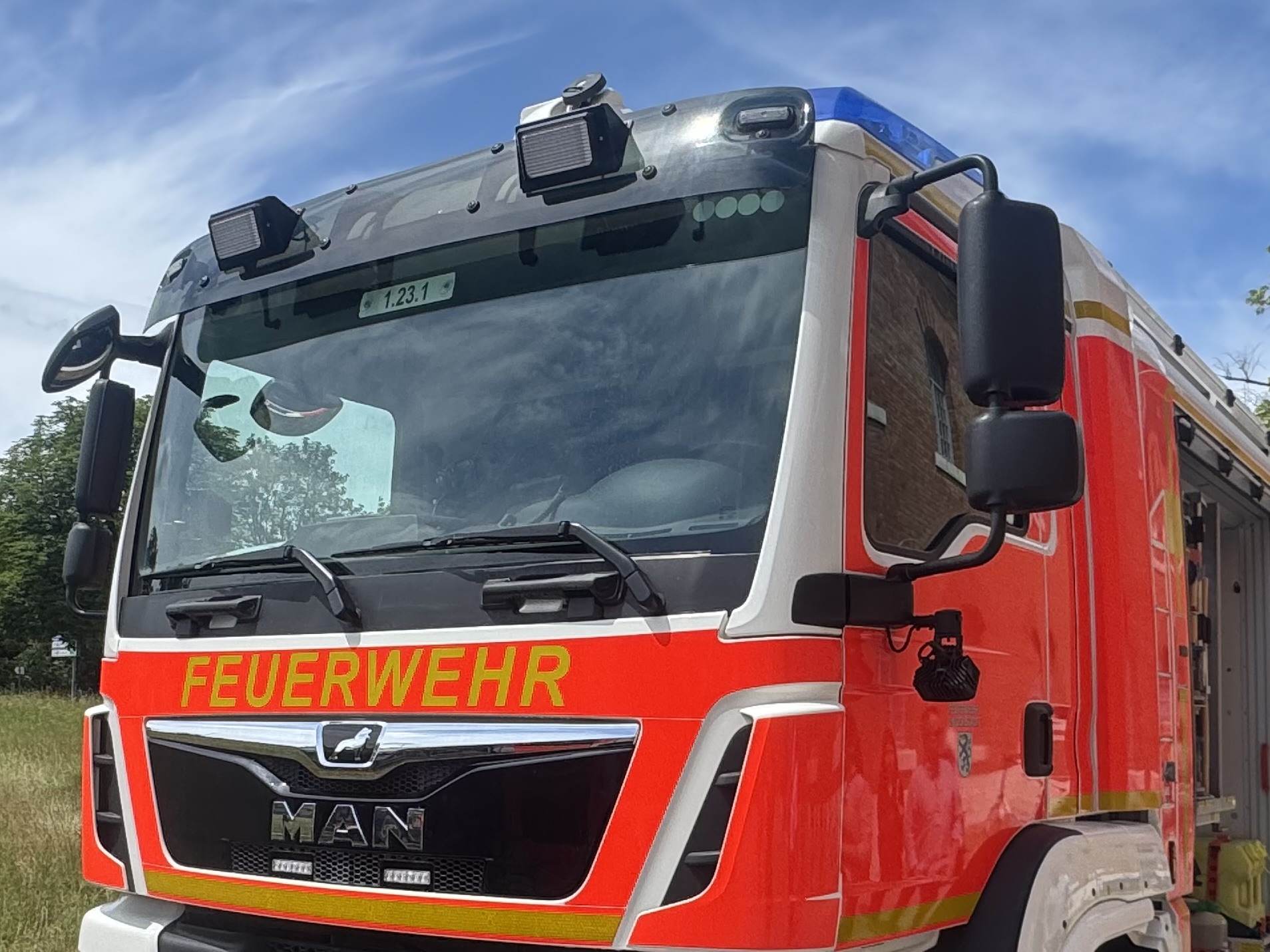 Feuerwehr Unfall Brand Foto: el