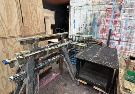 Stadttheater: Hinter den Kulissen - Malerraum
Foto: el