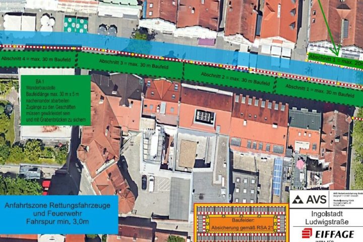 Neugestaltung der Fußgängerzone Ludwigstraße Bauabschnitt 1