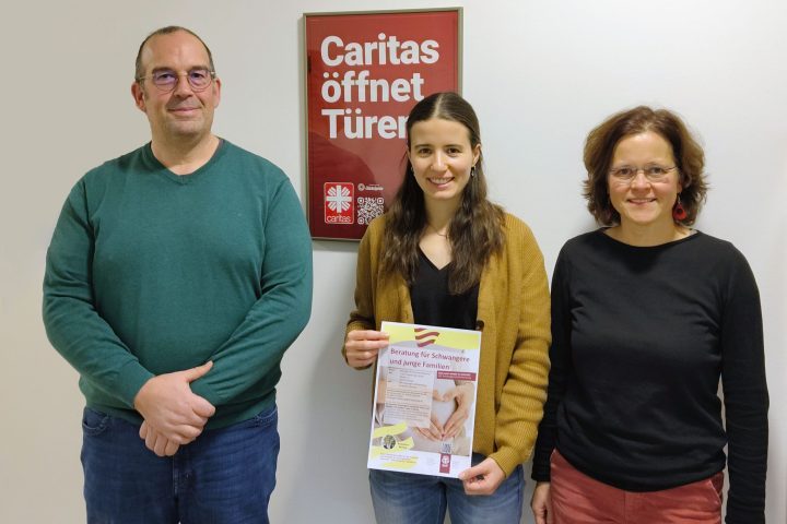 Josef Wintergerst (Leiter Caritas-Kreisstelle Eichstätt), Annkathrin Banning (SkF), und Angela Müller (Geschäftsführerin SkF Ingolstadt) freuen sich auf die künftige Zusammenarbeit.
