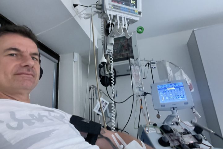 Foto: Klaus Nieberle leistete vor kurzem eine Blutstammzellspende. Foto: privat