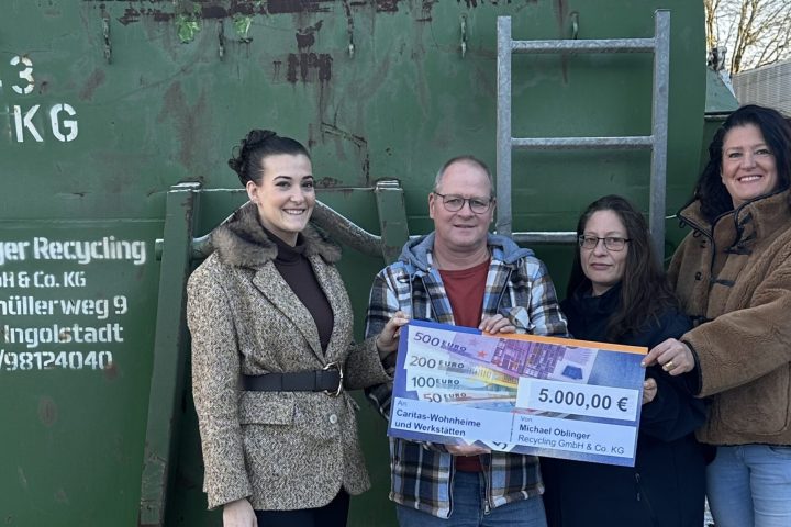 Caritas Spende von Oblinger