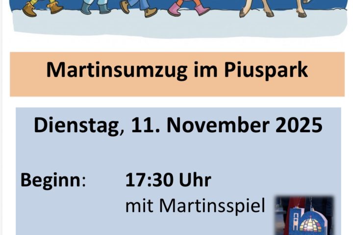 Martinszug im Piuspark
