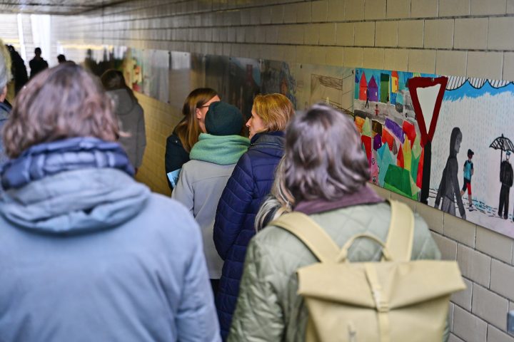 Schüler gestalten Unterführung/Wobker