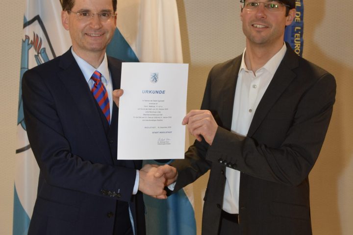 IOB Kern mit neuen Baureferenten Franz/Foto: Michel