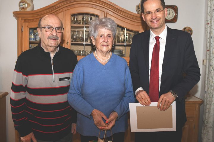 OB gratuliert zur Eisernen Hochzeit der Familie Haderdauer