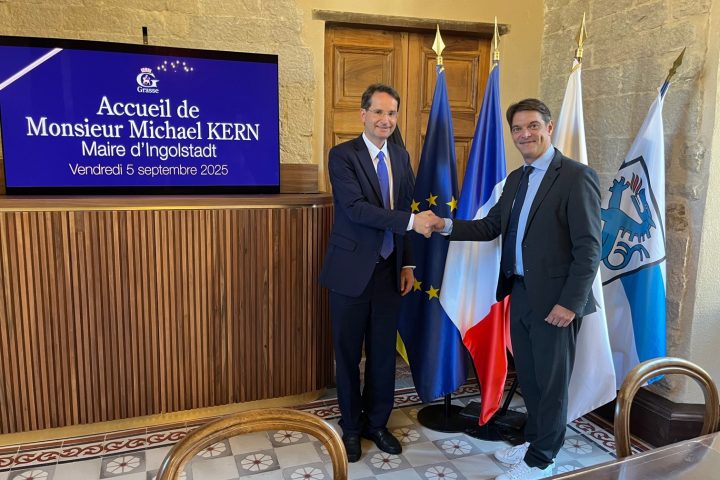 OB Dr. Michael Kern und Bürgermeister Jérôme Viaud - Grasse