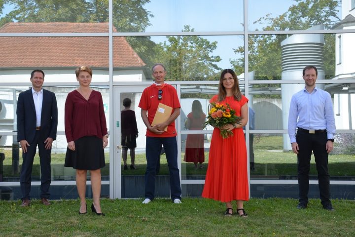 v. l.: LKD Bernd Dominik, EKHKin Silke Poller (Leiterin Kommissariat 1 – Verletzung höchstpersönlicher Rechtsgüter), Helmut Weber, Nathalie Wagner und Johannes Binder