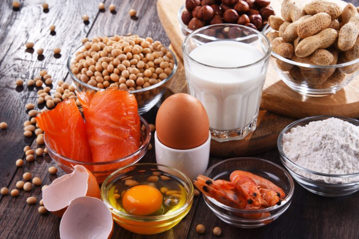 Composition with common food allergens