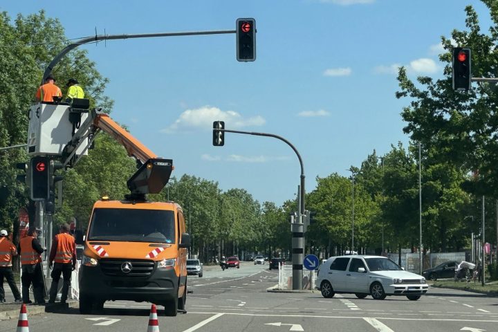 Umbau Ampelanlage Manchingerstraße