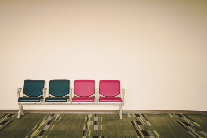 airport seats at the airport, chair in Vintage